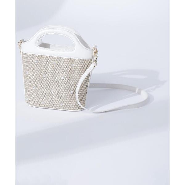 「NATURAL BEAUTY BASIC」 2WAYバッグ フリ- オフホワイト レディース