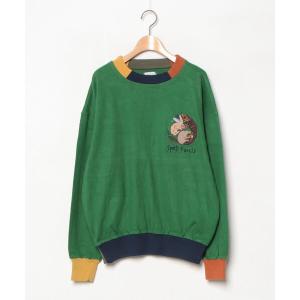 「CASTELBAJAC」 ワンポイント長袖Tシャツ 4 グリーン メンズ