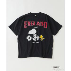 tシャツ PEANUTS / ピーナッツ 別注 サッカー プリントTシャツ メンズ