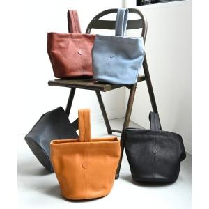 トートバッグ 小さめ 「本革 口元の留め方でフォルムチェンジ可能」CL4015 NOUVE ON HAND BAG レディース