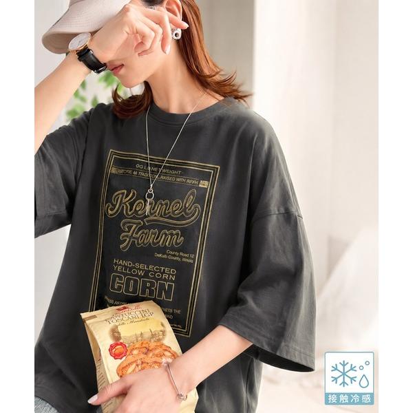 「Java」 半袖Tシャツ X-LARGE チャコール レディース