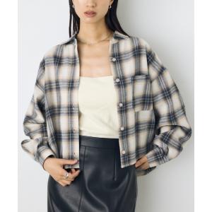 ブラウス シャツ 「身長/骨格別着用画像あり」「着丈バリエ」アソート柄チェックシャツ　長袖　秋服　羽織り　トップス　豊富なカラバリ　お尻が隠れる