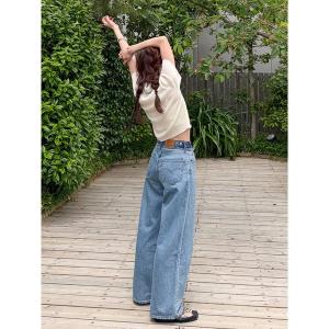 ジーンズ デニム デニムパンツ Levi's別注 CINCH WIDE LEG REMAKE DENIM レディース