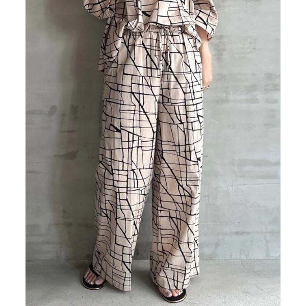 パンツ COTTONLAWN PRINT EASY PANTS / コットン ローン プリント イー...