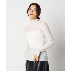 tシャツ 「smooth skin series」 SHEER RIB JERSEY TURTLE / スムーススキン シアーリブタートル レディース