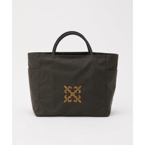 トートバッグ 「再入荷」「モノグラム刺繍」コーデュラナイロントートバッグ レディース
