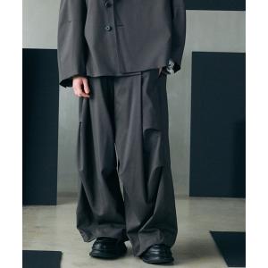 ワイドパンツ スラックス 「UNISEX」One Tuck Prime-Wide Snow Slacks/ワンタックプライムワイドスノースラックス「MAISON SPECIAL/メゾンスペシャル」