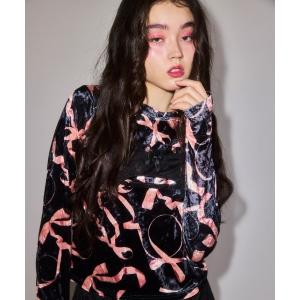 tシャツ RIBBON VEROUR トップス レディース メンズ