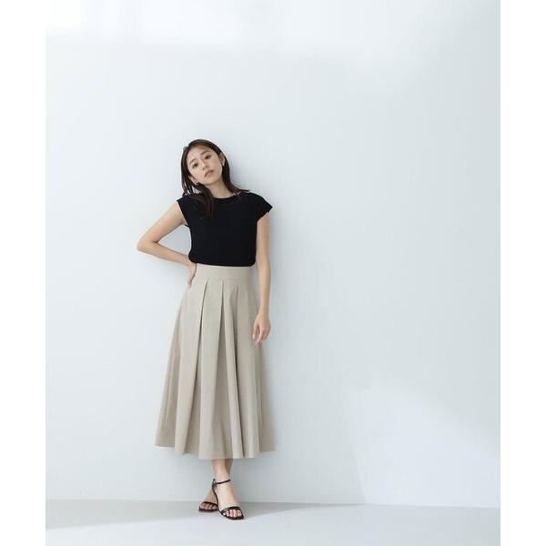 「NATURAL BEAUTY BASIC」 フレアスカート SMALL ベージュ レディース