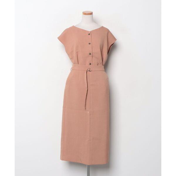 「NATURAL BEAUTY BASIC」 セットアップ MEDIUM キャメル レディース