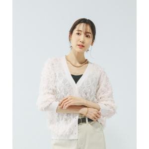 「GLOBAL WORK」 カーディガン MEDIUM アイボリー レディース