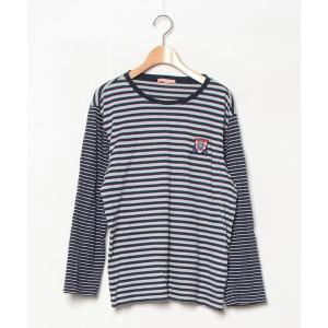 「CASTELBAJAC」 ボーダー柄長袖Tシャツ 46 ネイビー メンズ