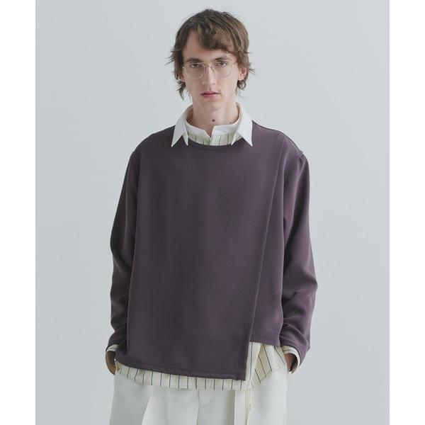tシャツ Triacetate Airy Cloth Wrap Long Sleeve Pullov...