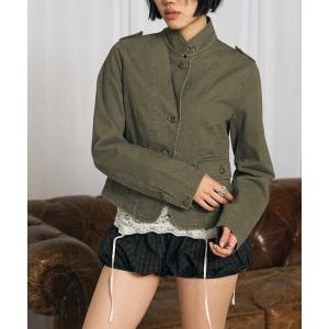 ミリタリージャケット モッズコート 「26AW LOOK掲載品番」2wayスタンドミリタリージャケット レディース｜ZOZOTOWN Yahoo!店