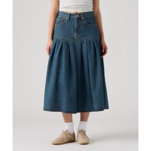 Levi's（リーバイス） デニムスカート テンセル ゴデットフレア