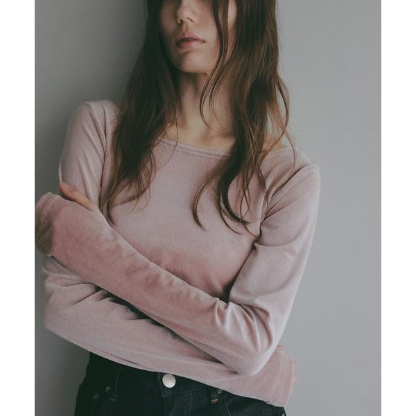 SHEER VELOUR CUT TOPS レディース