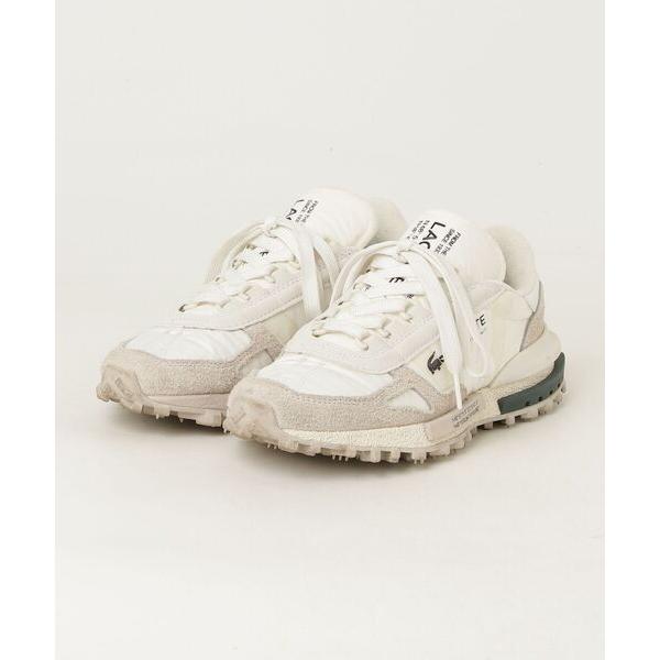 「LACOSTE」 ローカットスニーカー 23.5cm ホワイト レディース