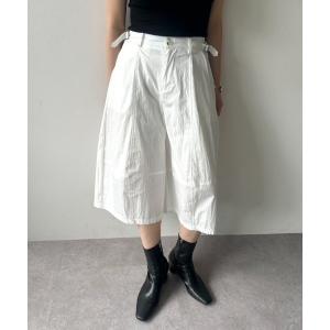 ワイドパンツ パンツ サイドベルトコクーンミディパンツ レディース｜ZOZOTOWN Yahoo!店