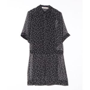 「SEE BY CHLOE」 シャツワンピース 38 ブラック レディース