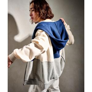 「FCMM」 ジップアップパーカー MEDIUM ネイビー メンズ
