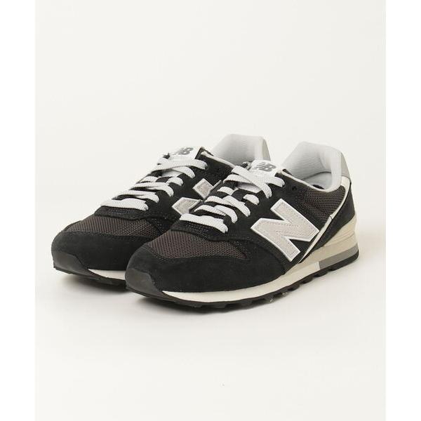 「New Balance」 ローカットスニーカー 24cm ブラック レディース