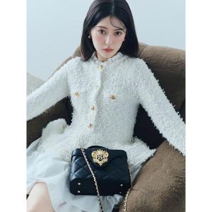 ワンピース ツイードライクニットドッキングワンピース｜ZOZOTOWN Yahoo!店