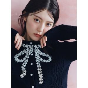 ニット セーター 「WARM」ビジューニットプルオーバー レディース