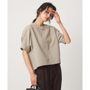 ブラウス シャツ 半袖 リネンライク ブラウス 2 マシンウォッシャブル 接触冷感 レディース