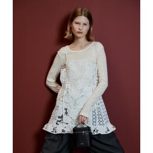 チュニック Lace Apron Tunic/レースエプロンチュニック