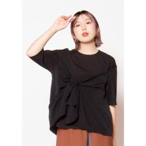 tシャツ 半袖 ビスチェレイヤードTシャツ レディース