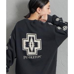 トレーナー スウェット 「PENDLETON/ペンドルトン」 別注 ハーディング柄 バックプリントクルーネックスウェット レディース メンズ
