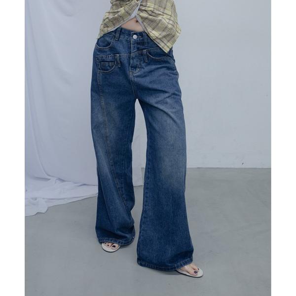 ジーンズ デニム デニムパンツ Double Waist Denim Pants/ダブルウエストデニ...