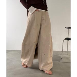 パンツ ペイントパンツ レディース