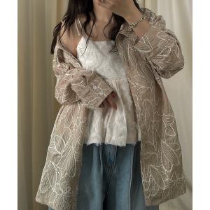 ブラウス シャツ thread embroidery relax SH レディース