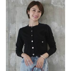 カーディガン ベーシックウールニットカーディガン レディース