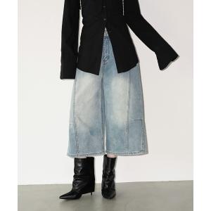 ワイドパンツ パンツ クロップドワイドデニムパンツ chw26s375 レディース メンズ