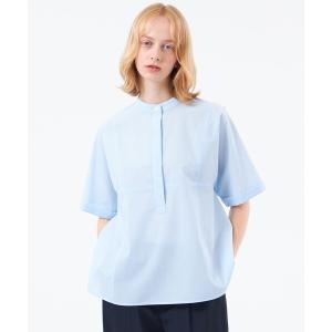 ブラウス シャツ 半袖 「CRANWELL SHIRTS(クランウェルシャツ)」高密度タイプライター レディース