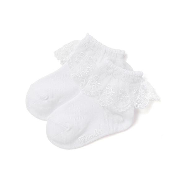 ベビーシューズ 「日本製」花柄スカラップレース ソックス ベビー(8~13cm)