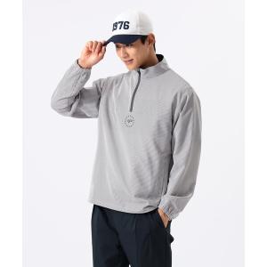 ブルゾン アウター ORANGE LABEL / シアサッカー 撥水 ハーフジップ ブルゾン メンズ