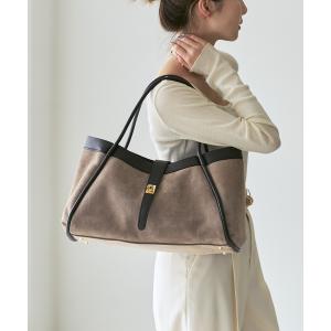 トートバッグ AULENTTI/オウレンティ 金具付きスウェードトートBAG レディース