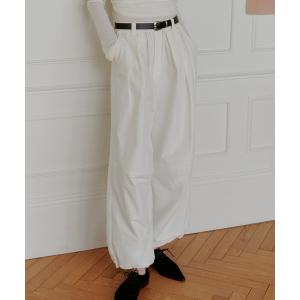 ワイドパンツ パンツ 「洗える」ユーティリティー3タックワイドパンツ レディース