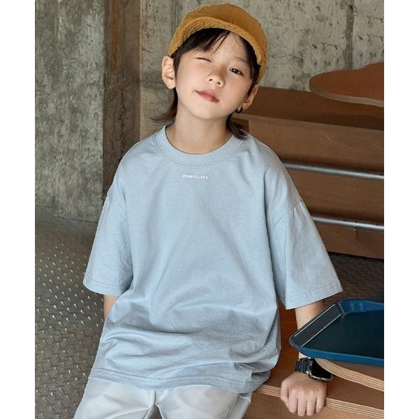 tシャツ バックロゴプリントオーバーサイズTシャツ キッズ 子供服 男の子 女の子