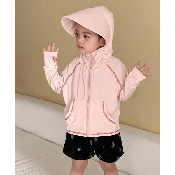 ブルゾン ジャンバー アウター UVカット×ジップアップパーカー キッズ 子供服 男の子 女の子