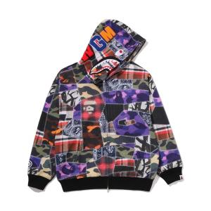 A BATHING APE（アベイシングエイプ） パーカー 1ST CAMO SHARK FULL