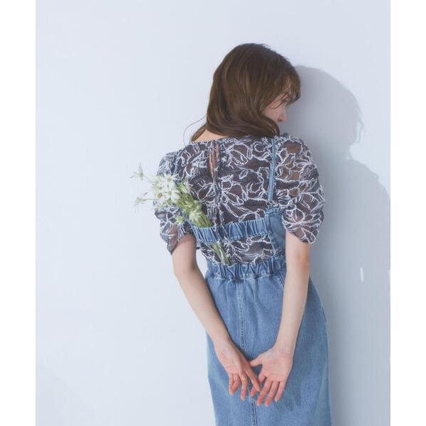 「NATURAL BEAUTY BASIC」 サロペットスカート MEDIUM ブルー レディース