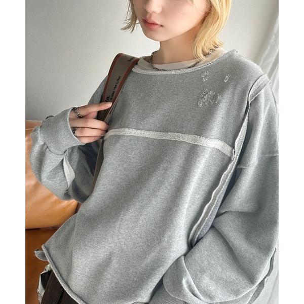 「Java」 長袖カットソー LARGE グレー レディース