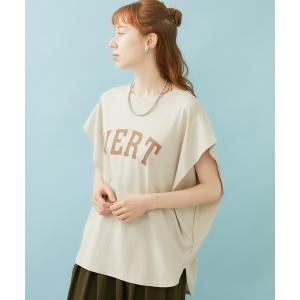 「CLOCHE」 半袖カットソー FREE グレイッシュベージュ レディース