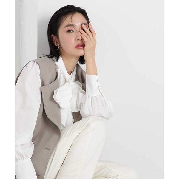「NATURAL BEAUTY BASIC」 長袖ブラウス SMALL オフホワイト レディース