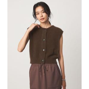 ベスト ジレ ヘアリー 2WAY ニット ベスト レディース
