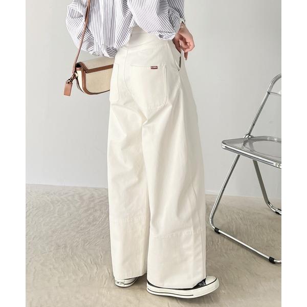 「Java」 パンツ MEDIUM アイボリー レディース